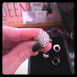 Pave style fashion ring